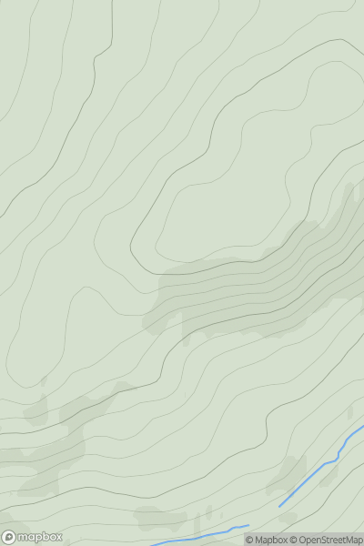 Thumbnail image for Meall Gorm [Loch Ericht to Glen Tromie & Glen Garry] showing contour plot for surrounding peak